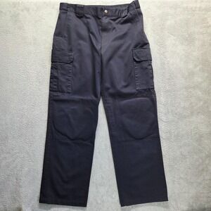 511 Tactical Pants Mens 38X36 Blue Cargo Straight Workwear Utility EMT Twill